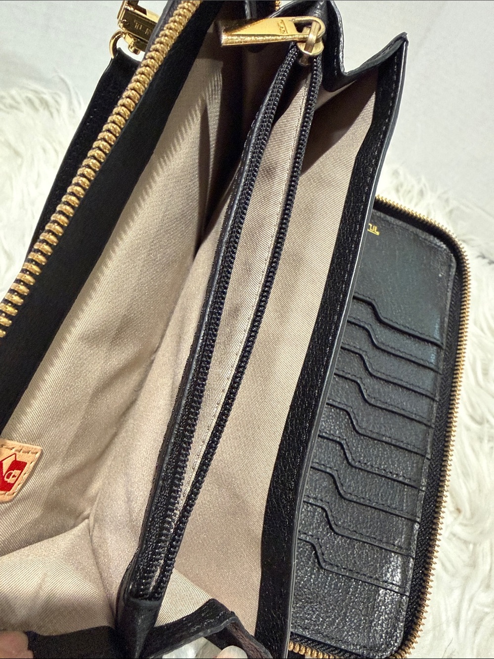 TUMI Crossbody with Gold tone Logo Accent Plate - Picture 10 of 16